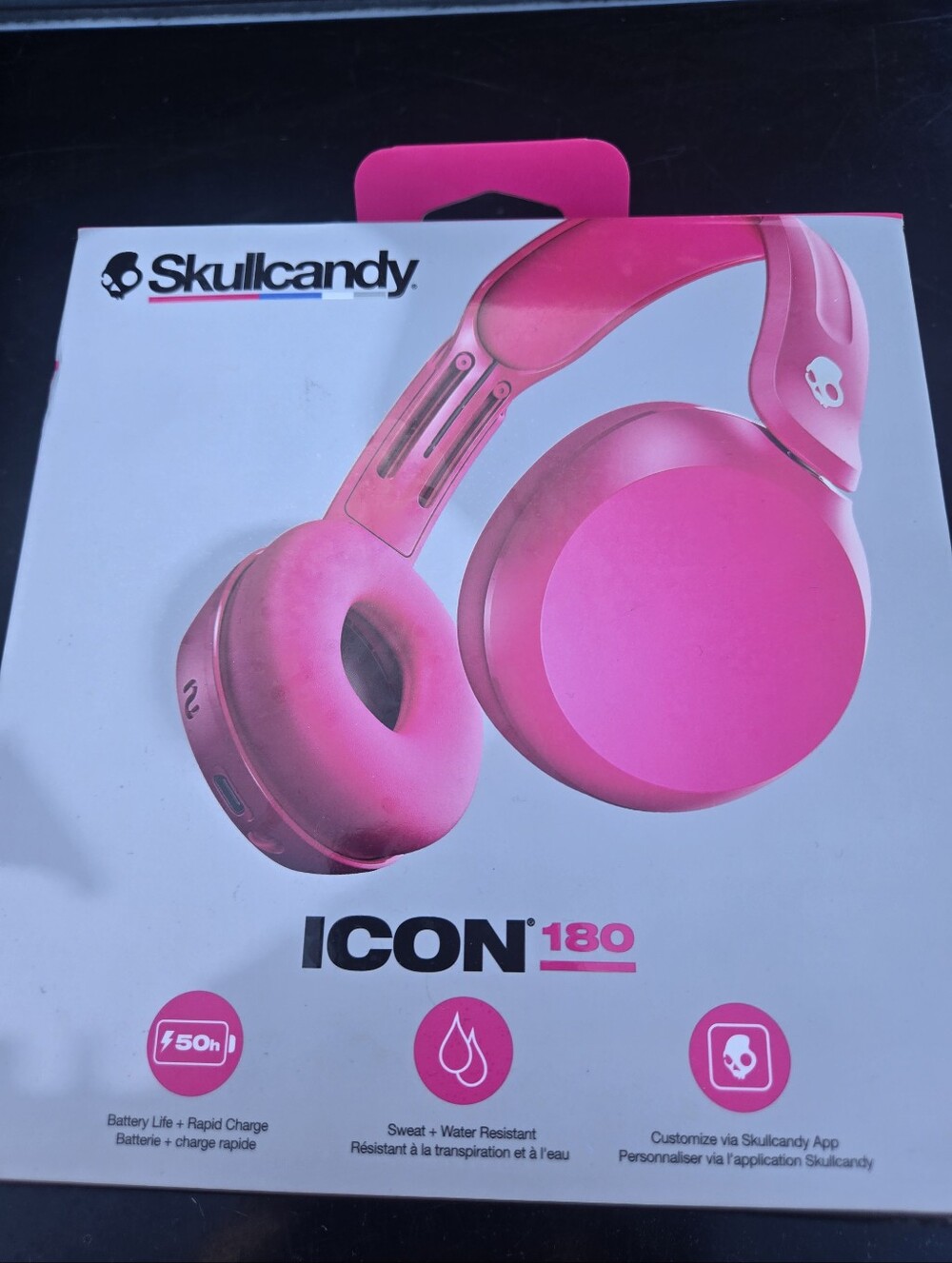 SKULLCANDY ICON 180 WIRELESS PINK HEADPHONES